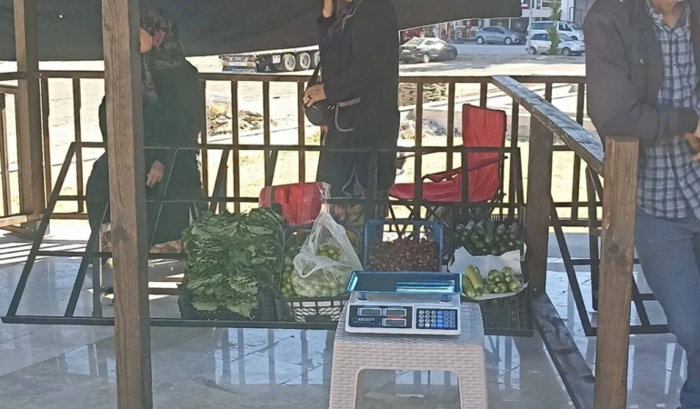KÖYLÜ PAZARI AÇILDI