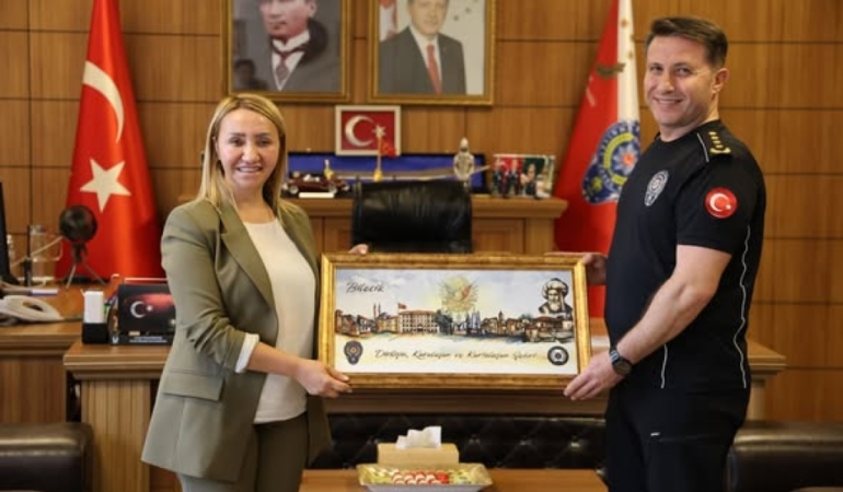Başkan Tekin’den Müdür  Çağlar’a Ziyaret